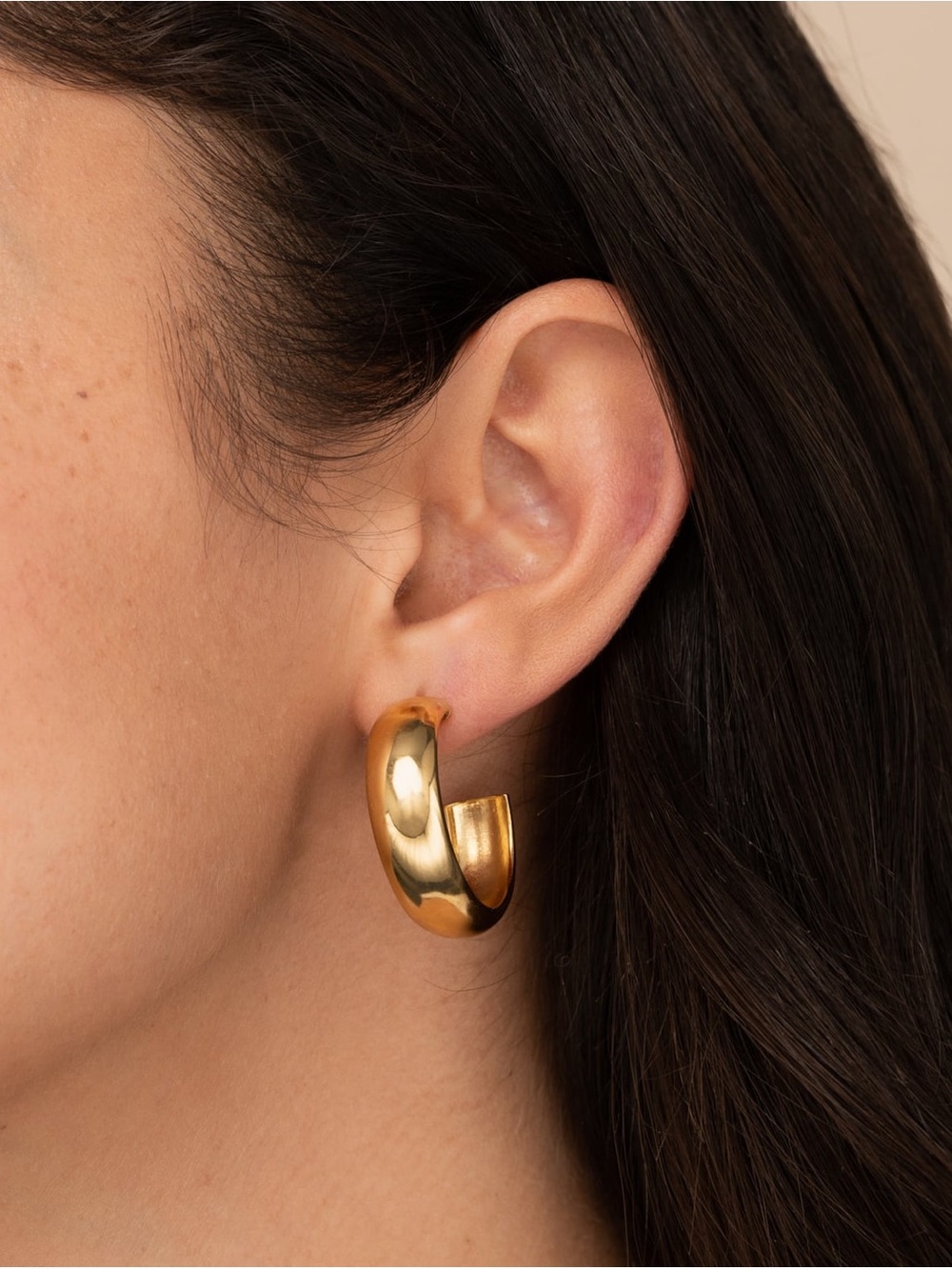 Mejuri Gold Chunky Hoop Earrings
